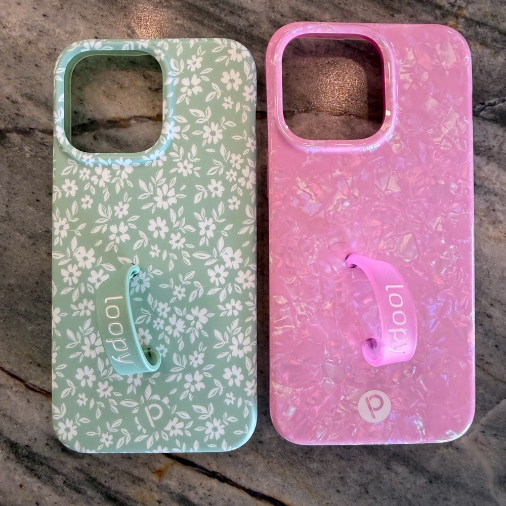 Set of 2 Loopy cases for iPhone 15 Pro Max